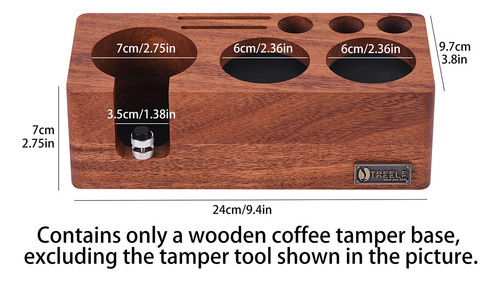 Tamper Station Station Treelf Espresso Tamper Tamping Walnut