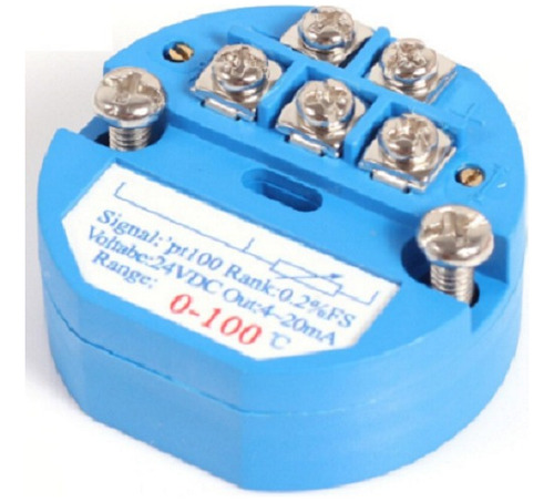 Transmisor De Temperatura Rtd, Pt100 + Pt100 Cable Blindado