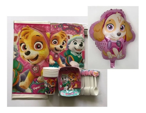 Decoracion Infantil Fiesta Paw Patrol Skye Feliz Cumpleaños