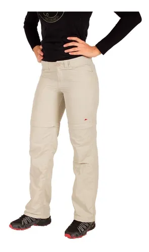 Pantalon Cargo Desmontable Mujer Bermuda Short Trekking Dama