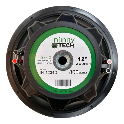 Subwoofer 12 Pulgadas Doble Bobina Infinity Tech