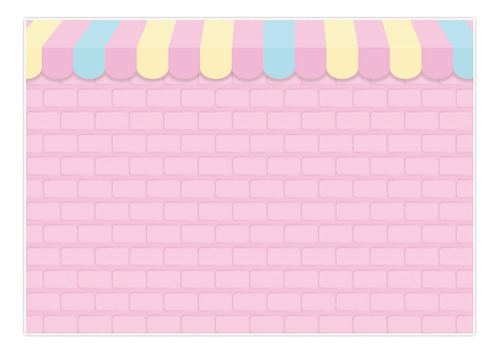 Allenjoy Telon Fondo Pared Ladrillo Rosa 8 X 6 Pie Para Baby