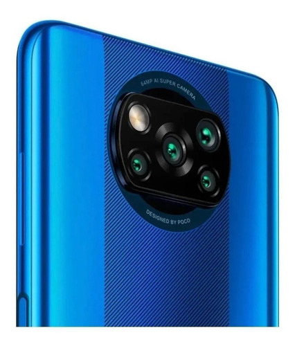 Xiaomi Pocophone Poco X3 NFC Dual SIM 128 GB cobalt blue 6 GB RAM - Bom (Recondicionado)