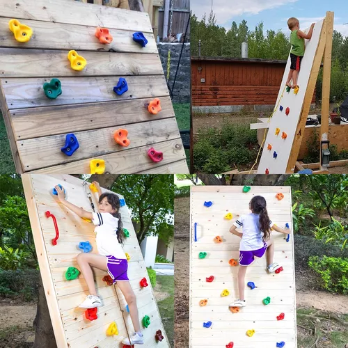 GENERICO 32 Presas Piedras De Escalada Niños Con Tuercas Accesorios