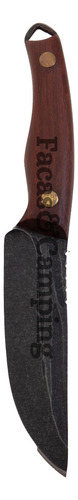 Faca Skinner Estilo Country Artesanal Resistente Aço Madeira