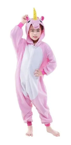 Pijama Unicornio Rosa Con Gorrito