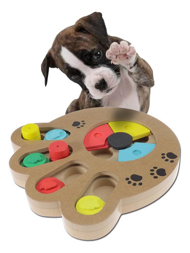 Micro Comerciantes Pet Dog Cat Toys Wooden Game Iq Training 