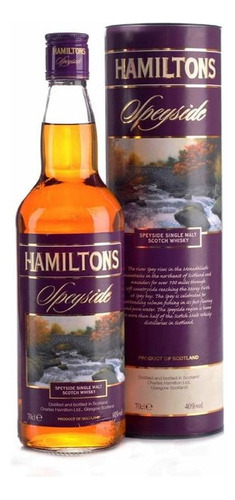 Whisky Hamiltons Single Malt Speyside(700ml)envio Gratis