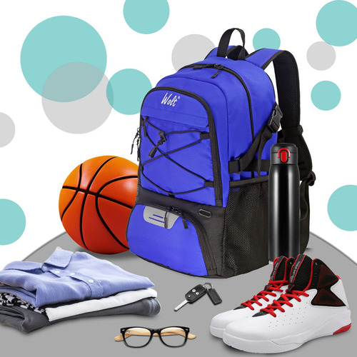 Mochila Deportiva Wolt Para Baloncesto, Fútbol, Voleibol, Na