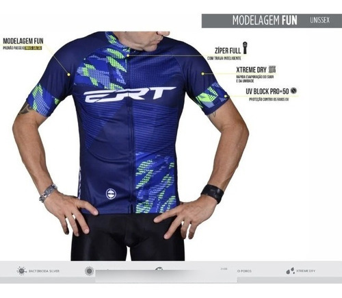 Imagem 3 de 5 de Camisa Ciclismo Ert Classic Adriatico