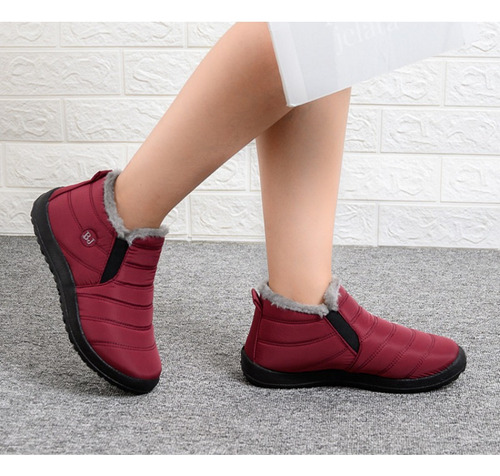 Botas Impermeables De Invierno Para Mujer Con Felpa Térmica