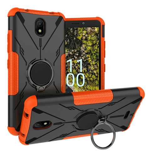 Funda De Teléfono Orange Armor Bear Para Nokia C100