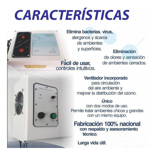 Ozonizador Generador De Ozono Desinfectante Purifica Aire A1