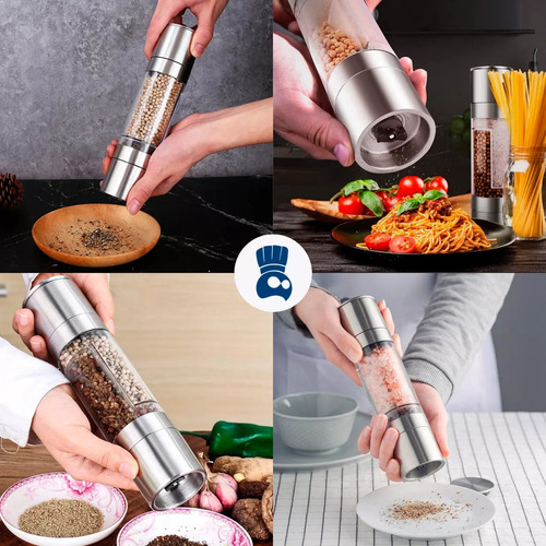 Molinillo 2 En 1 Sal Y Pimienta Pepper Grinder Manual