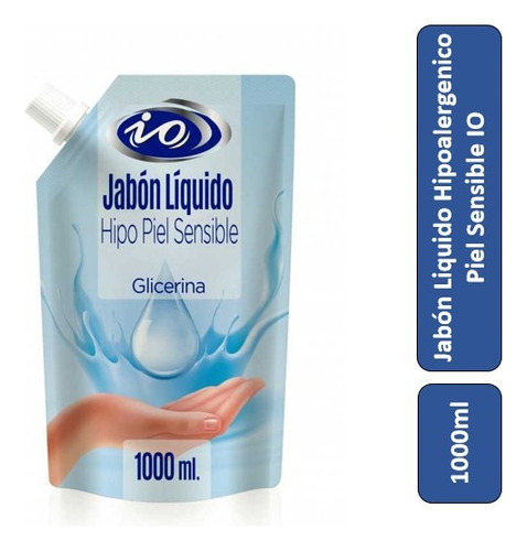 Jabón Líquido Io Hipoalergénico Piel Sensible 1000 Ml