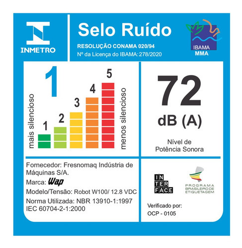 Aspirador De Pó Robô 3 Em 1 Robot W100 Preto Wap Bivolt 110V/220V
