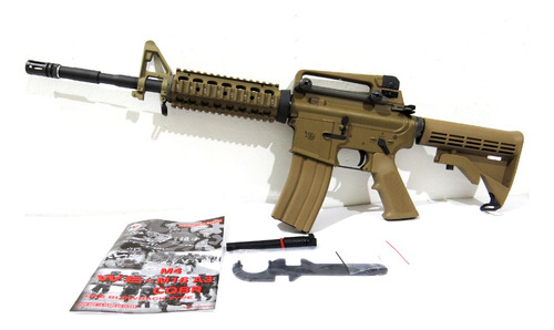 Rifle Airsoft M4 Ras Open Bolt Gas Full Metal We