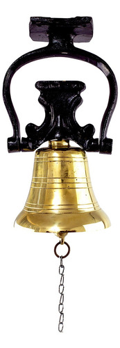 Sino De Bronze Puro Com Suporte De Parede 2,5 Kg