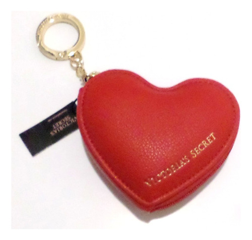 Monedero Llavero Corazon Color Rojo Victorias Secret Amyglo 