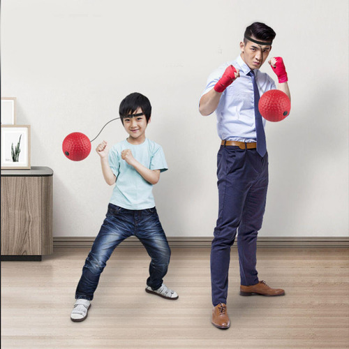 Pelota De Reflejo De Boxeo, Diadema, Práctica De Rojo