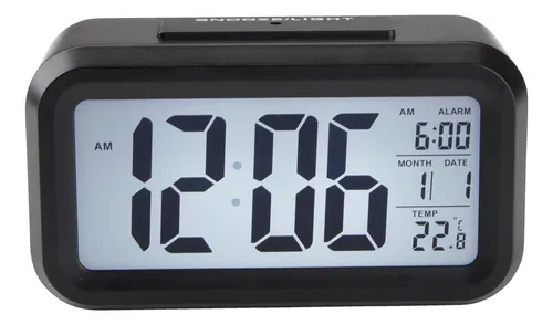 comprar Reloj Despertador Alarma Fecha Y Temperatura Display De Mesa