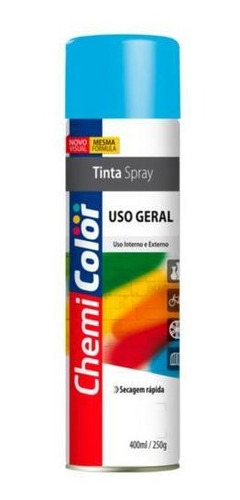 Tinta Spray Azul Claro 400ml Emb. C/ 3