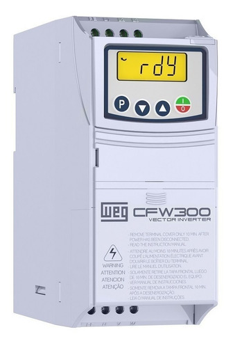 Inversor De Frequência Weg Cfw300 0,5cv 220v 2,6a