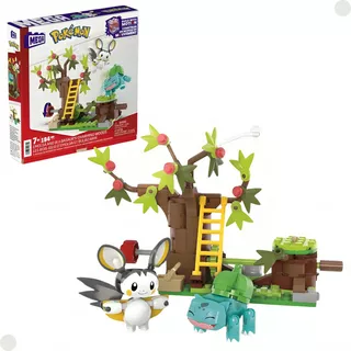 Pokémon Mega Construx Bosque Emolga E Bulbasaur Hth69 Mattel