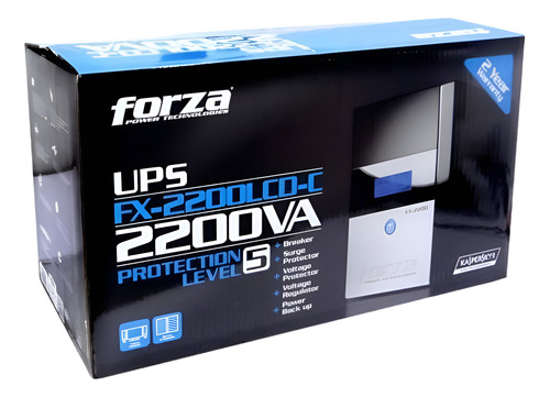 Ups Forza Fx-2200lcd-u, 2200va, 1200w, 8 Tomas De Salida