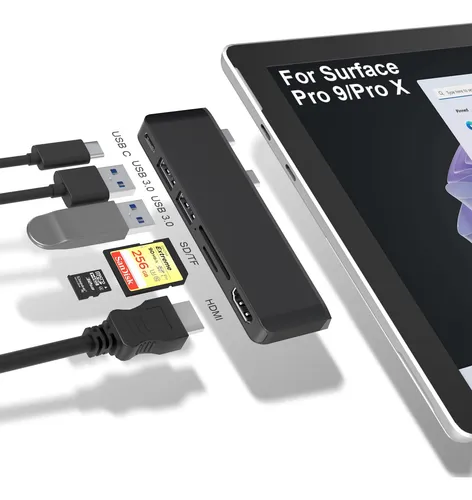 Estación De Acoplamiento Surface Pro 9 Hub Multipuerto 6 En