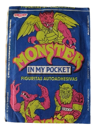 Sobre Cerrado Figuritas Monster In My Pocket Año 1992 Cromy