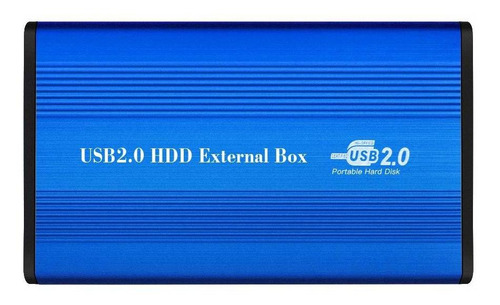 Huiop Caja Disco Duro Usb 2.0 Ide 2.5  Carcasa Portatil Azul