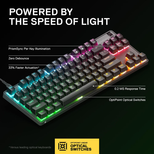 Miniteclado Steelseries Apex 9 Tkl Hotswap Optical Rgb
