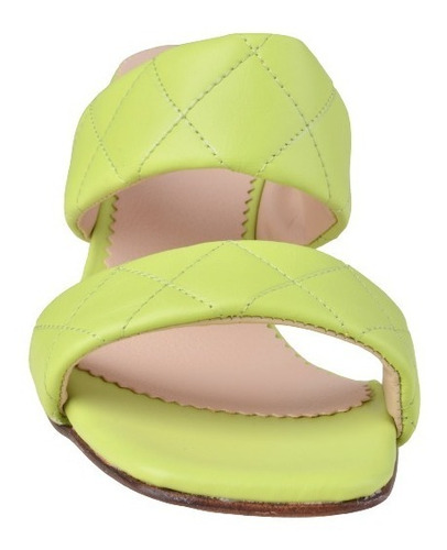 Sandalias Zuecos Taco De Mujer De Cuero Bruselas - Ferraro