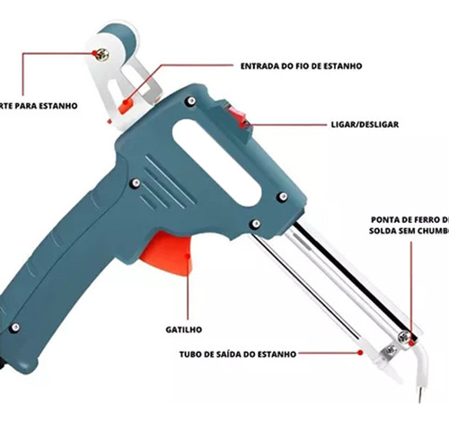 Manguera De Soldadura De Calor Externa 110v Pistola De Estan