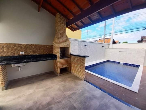 Imagem 12 de 17 de Casa Recem Construida No Balneario Oasis Em Peruibe-sp Distante Apenas 650 Metros Da Praia