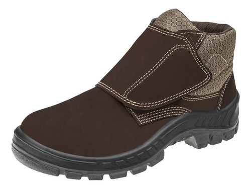 Bota C/ Velcro Bico Pvc Nobuck Ca.43273 Marluvas