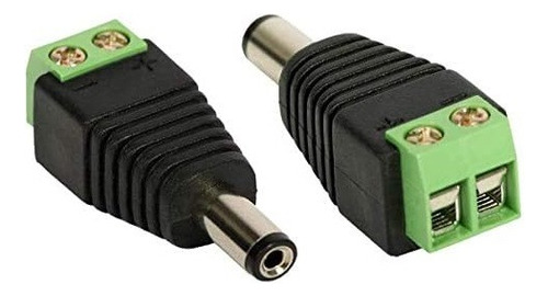 Conector Plug P4 Macho Com Borne Camera Cftv Fonte Fita Led