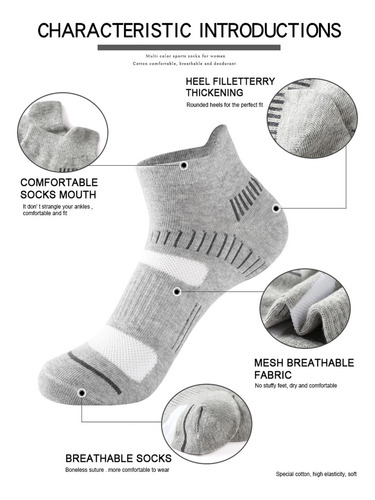 Calcetines Deportivos Para Hombre 6 Pares Antideslizantes