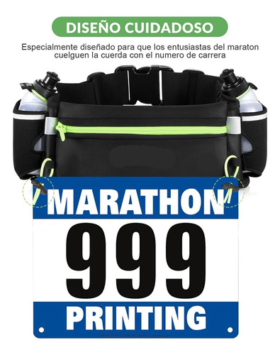 Riñonera Deportiva For Correr Con 2 Botellas De Agua,