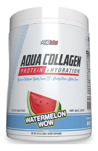 Ehp Labs Aqua Collagen Protein + Hydration 297g Sabor Sandía