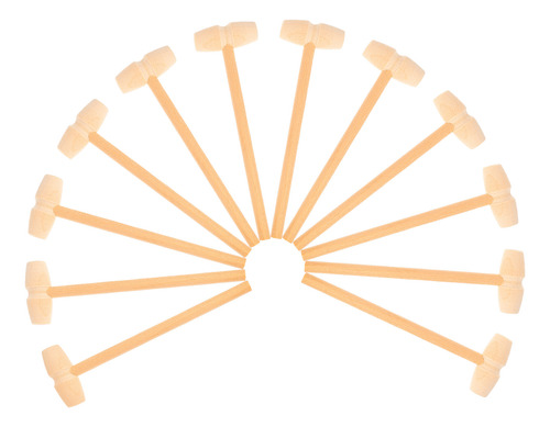 12 Mazos De Madera Para Niños, Minimartillo, Mazo De Madera