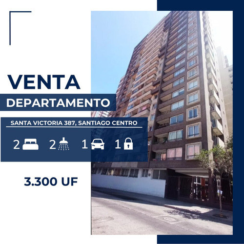 Venta Hermos Depto. Santa Victoria 387 - Santiago Centro 