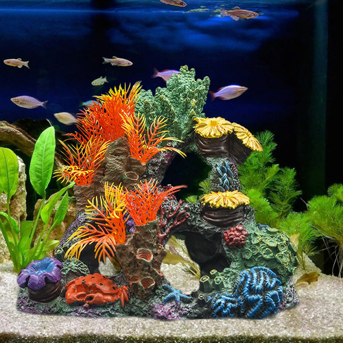 Decoração De Recife De Coral De Aquário De Colorida