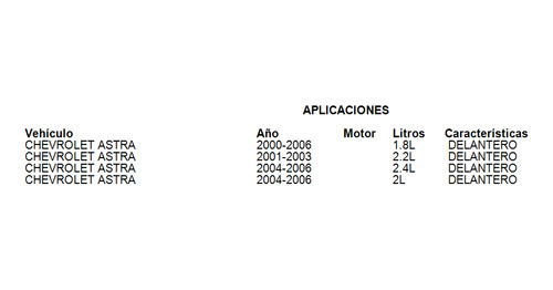 Rotor Pista Delantero Chevrolet Astra 2004-2006 2.0l