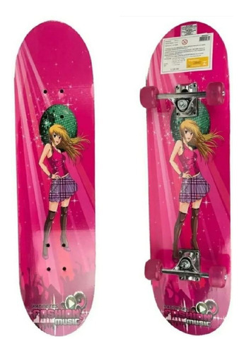 Skate Simples Rosa Skr - 0031s - Fênix