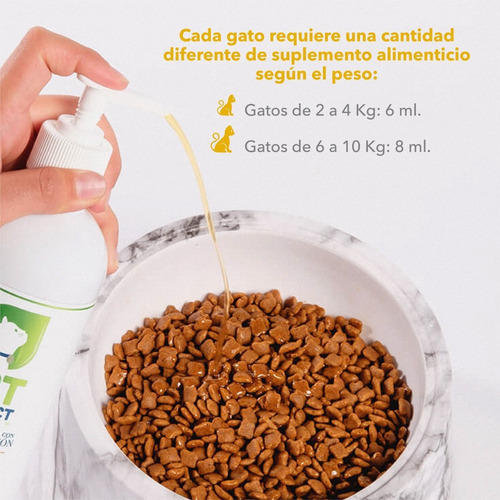 Aceite Salmón Para Gatos Suplemento Alimenticio Omega 3, 6 Y 9 - 120 Ml