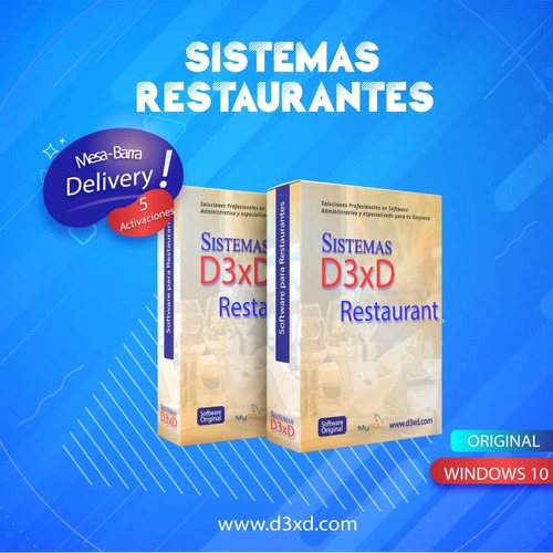 Sistemas D3xd - Especial Para Restaurantes