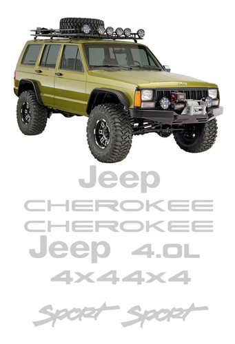 Kit Adesivo Jeep Cherokee Sport Chkrs09