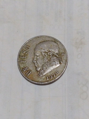 Moneda De Un Peso De 1970 